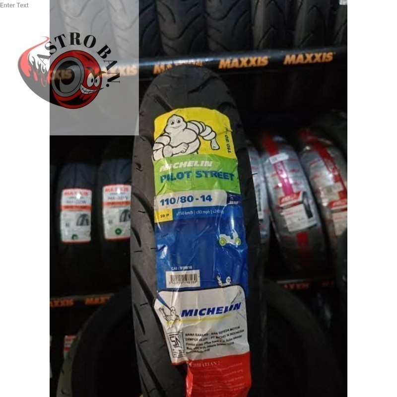 BAN MOTOR MERK MICHELIN UK 110/80 RING 14