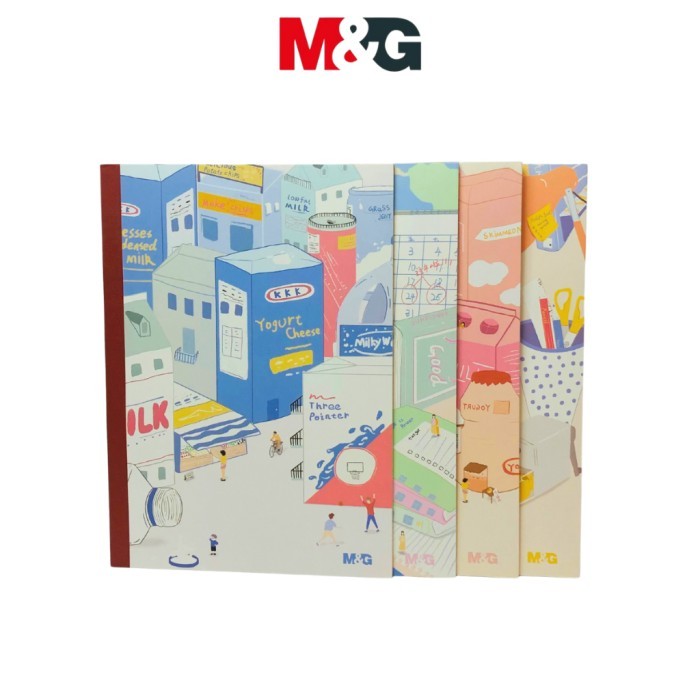 

Notebook A5 Grid & Bergaris M&G APNBC002 & APNBC001 Glue Book Buku Tulis Catatan Kotak & Bergaris 30 Halaman - Satuan - Notebook A5 Bergaris