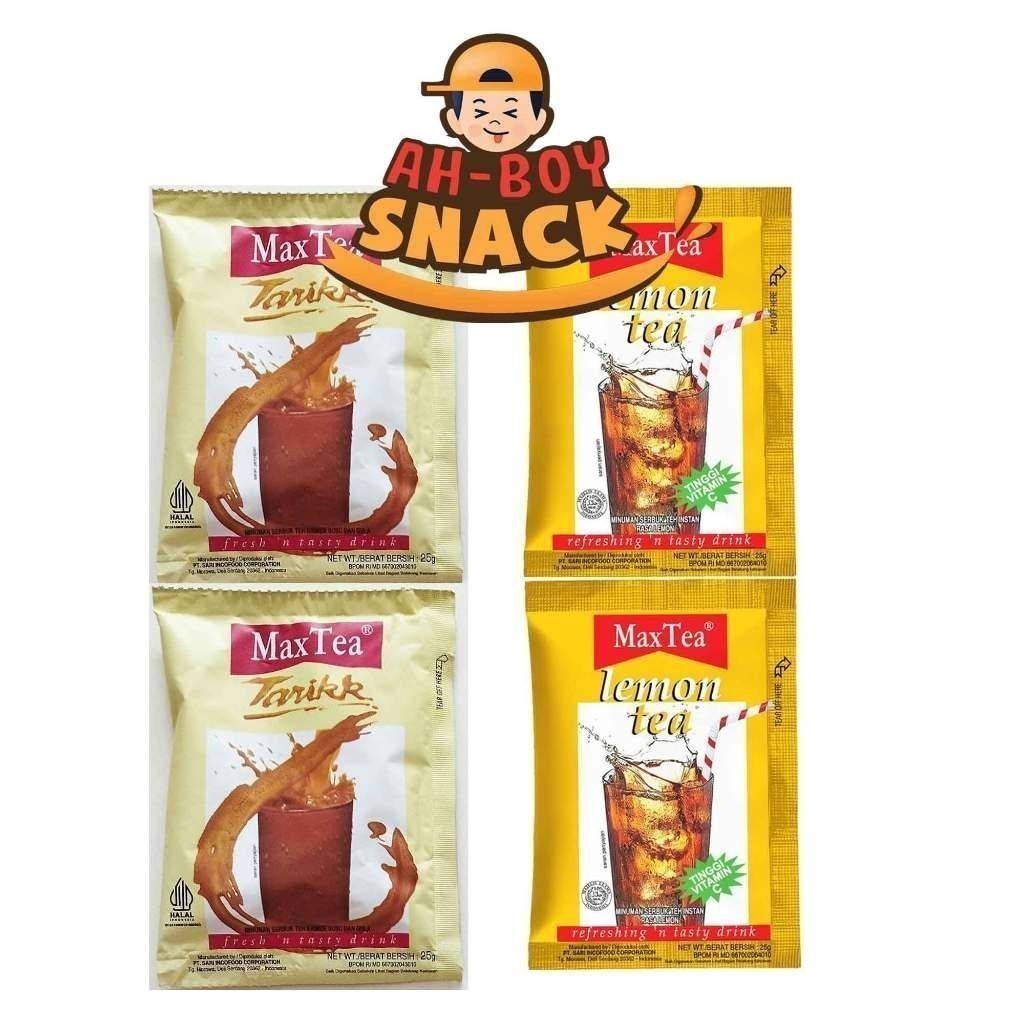 

TEH MAXLEMON TEA - MAX LEMON TEA - TEH TARIK MAXTEA DAN RENCENG ( ISI 10 SACHET X 25GRAM ) - TEH TARIK KRIMER SUSU DAN GULA