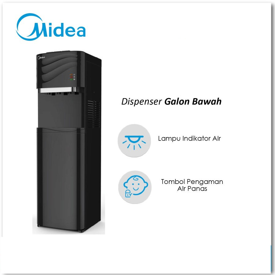 DISPENSER MIDEA YL1634S MIDEA DISPENSER GALON BAWAH YL 1634S