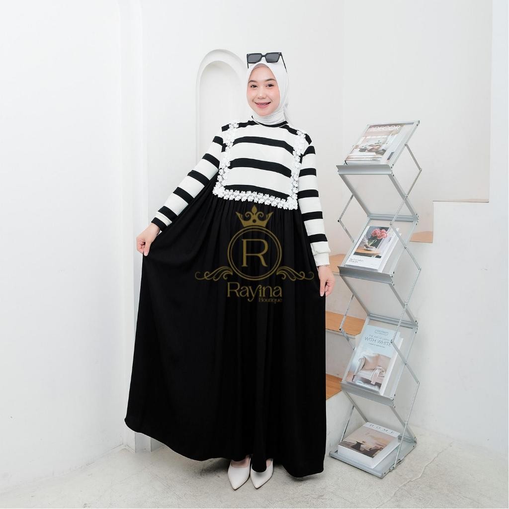 KS59 Moana Dress - Gamis Knit Terbaru 2025 By Rayina Boutique - Busana Muslim Mewah Wanita Dewasa Re