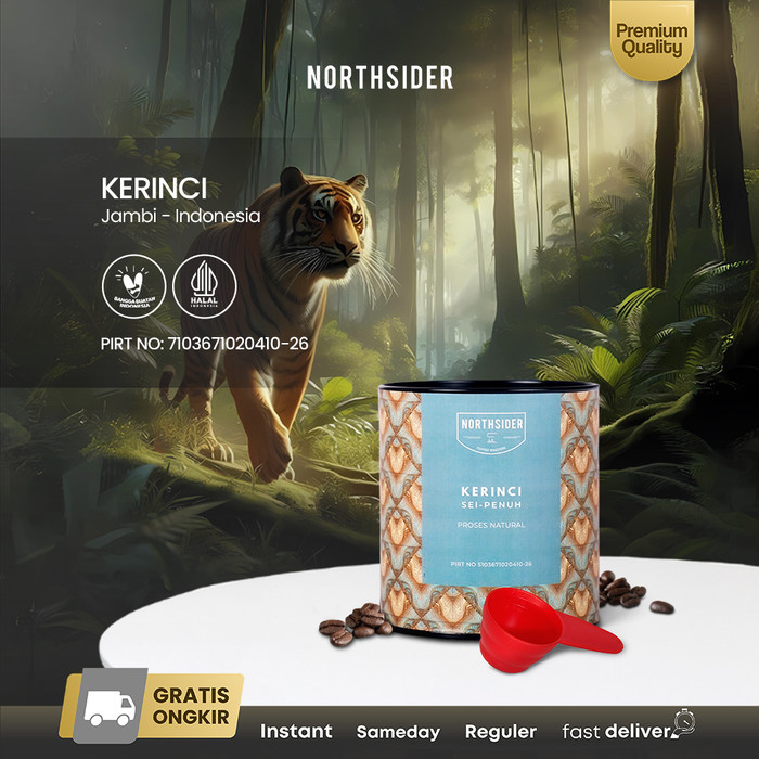 

[PROMO] Northsider Kopi Arabika Kerinci Sei-Penuh Natural Coffee - 100g, Biji Kopi