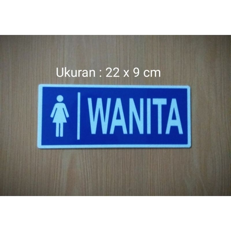 

Sign Label Acrylic "LOGO WANITA" Sign Board Akrilik