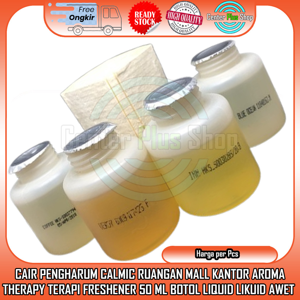 Cair Pengharum Ruangan Mobil Aroma Therapy 50 Ml Original 100% Parfume Calmic Toilet Hotel Kantor Ma