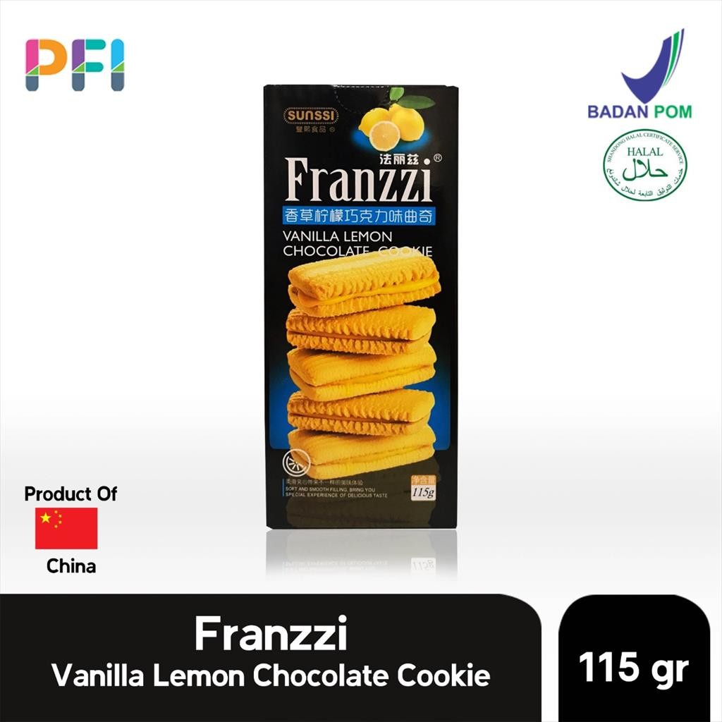 

Franzzi Vanilla Lemon Chocolate Cookie 115gr Box