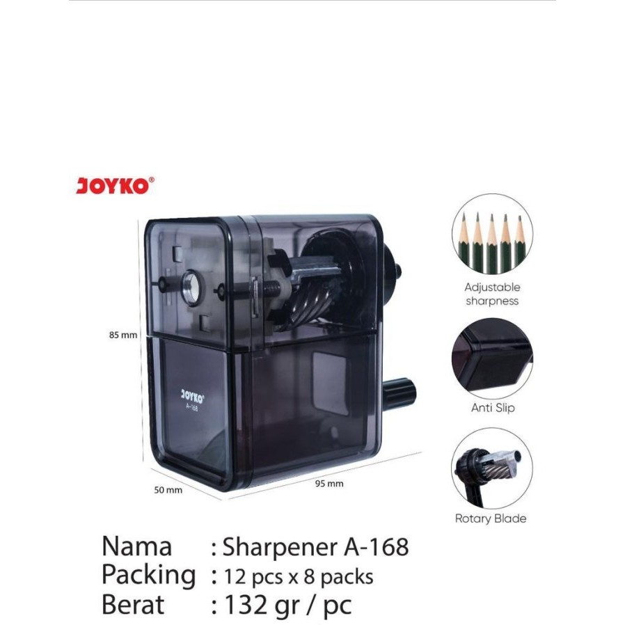 

Sharpener/ Rautan Meja JOYKO A-168 - NO BUBBLE