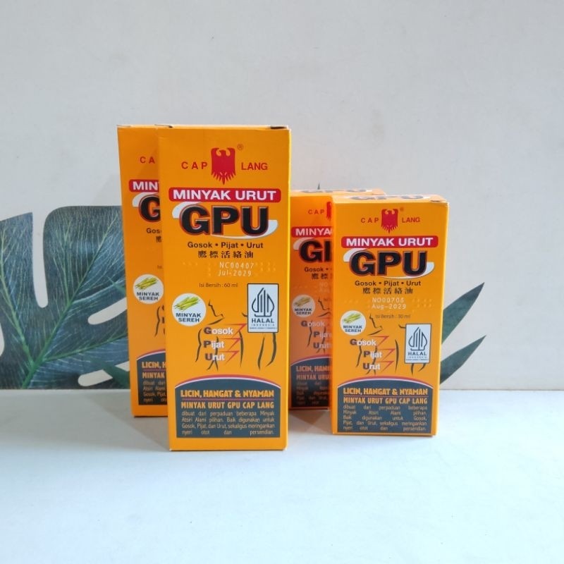Minyak urut GPU 60ml / GPU 60ml / Minyak urut / GPU 30ml