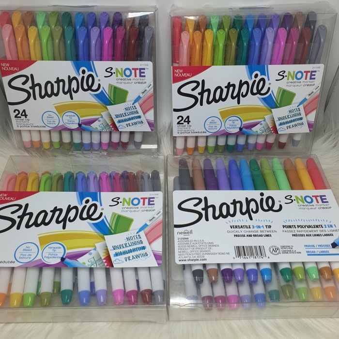 

spidol highlighter sharpie set 2 in 1 isi 24 pc