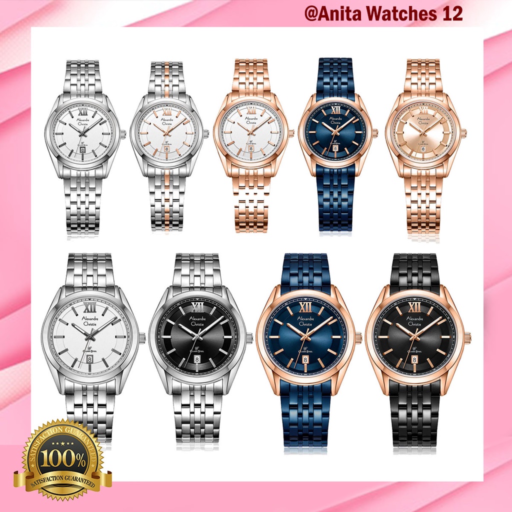 Alexandre Christie Ac 8690 / Ac8690 Jam Tangan Rante Original Garansi Resmi
