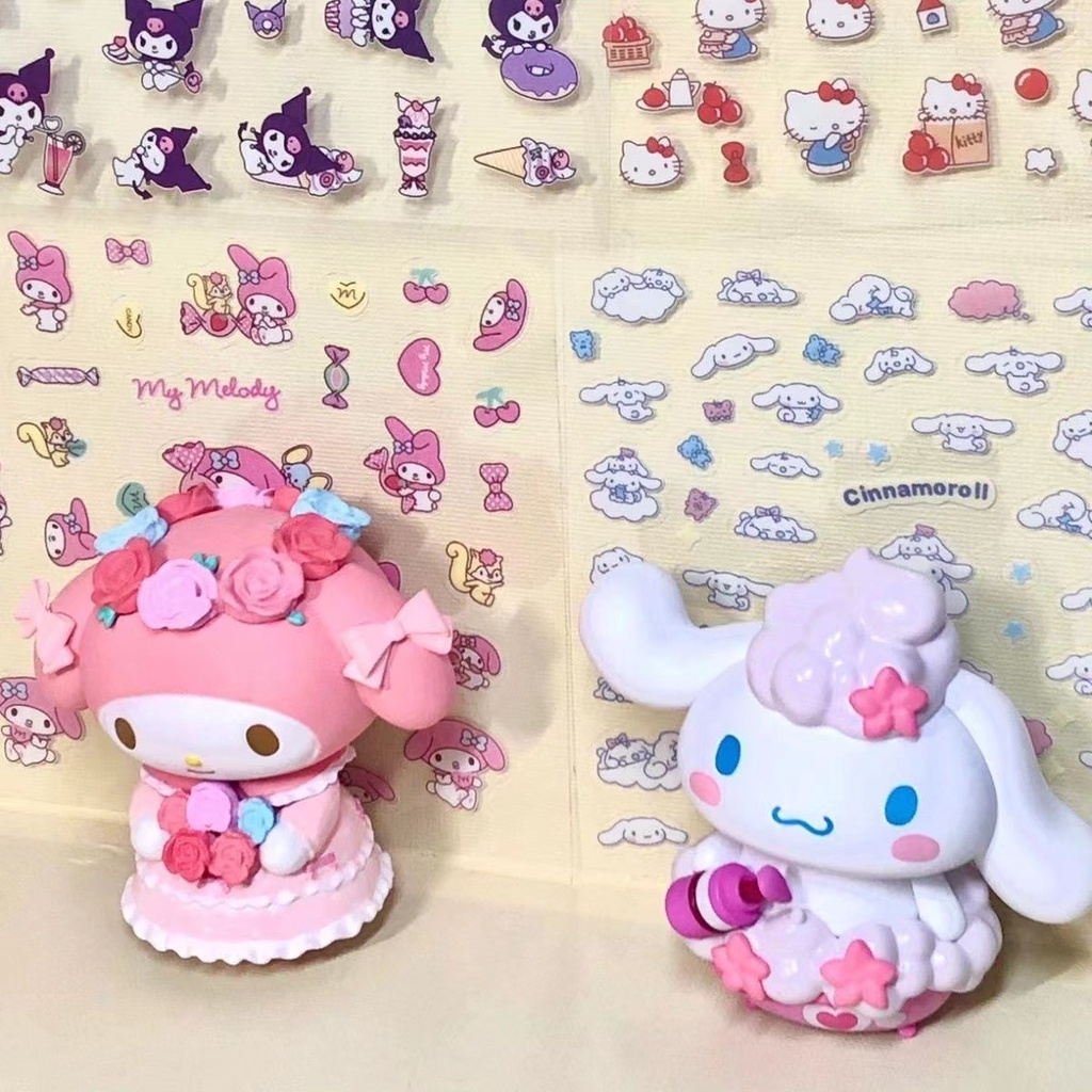 

Sanrio Sticky Hello Kitty Melody Kuromi Pompompom Lucu Untuk Dekorasi Notepad Cartoon Kartun Sticky Note 1pc