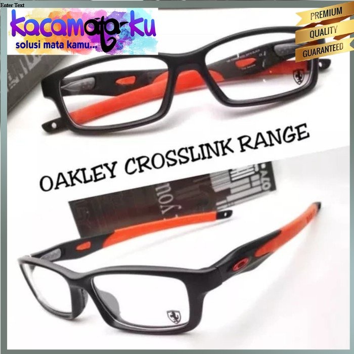 frame kacamata pria oakley crosslink range premium