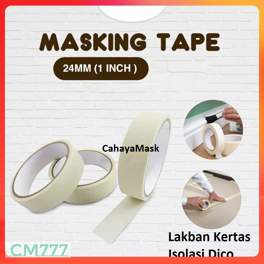 Lakban Kertas 1inch/Isolasi Dico/Plester Dico