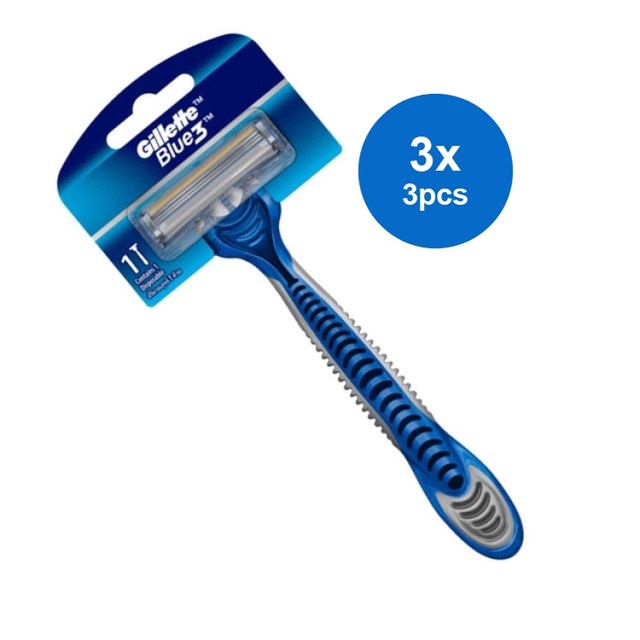Gillette Blue 3 Pisau Cukur (3 pcs)