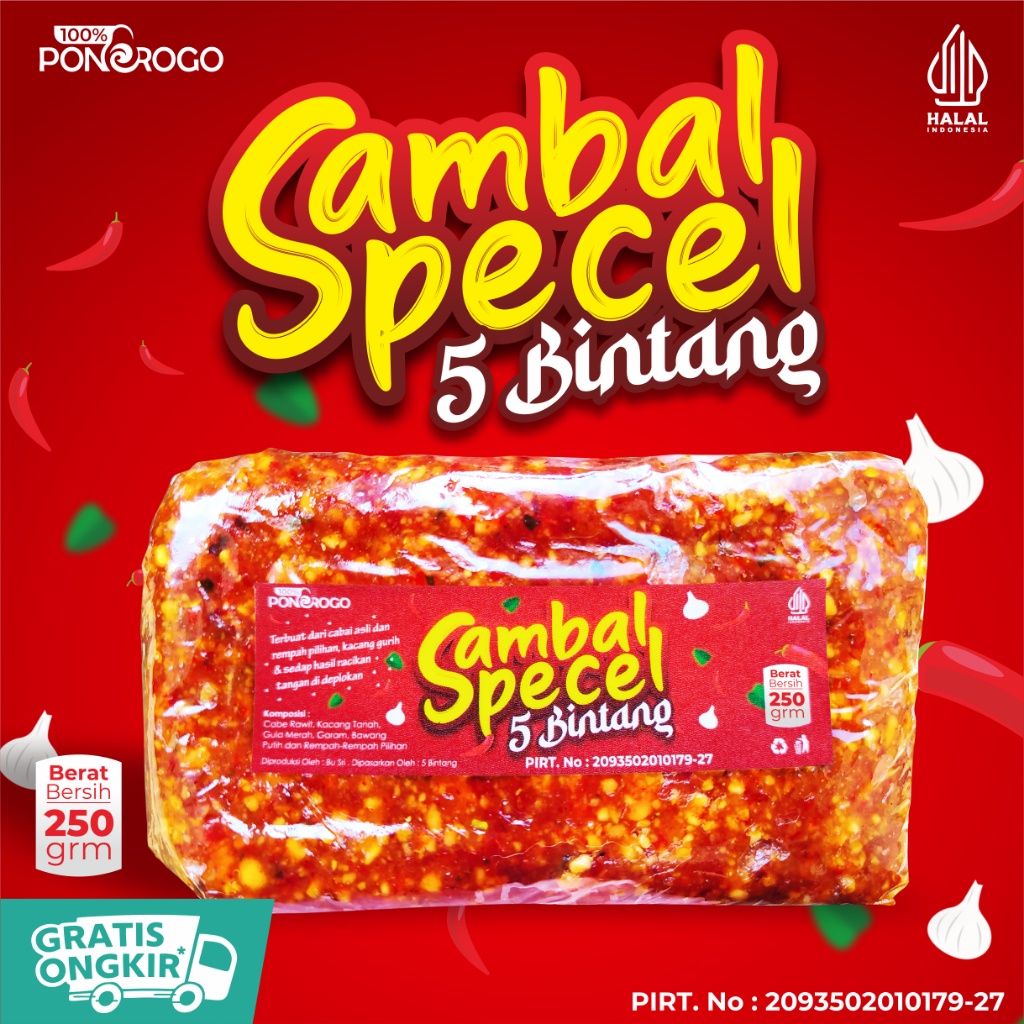 

ENAK BANGETT ASLI SAMBEL PECEL KHAS MADIUN SAMBAL BUMBU KACANG SANGRAI TANPA PENGAWET 250 gram