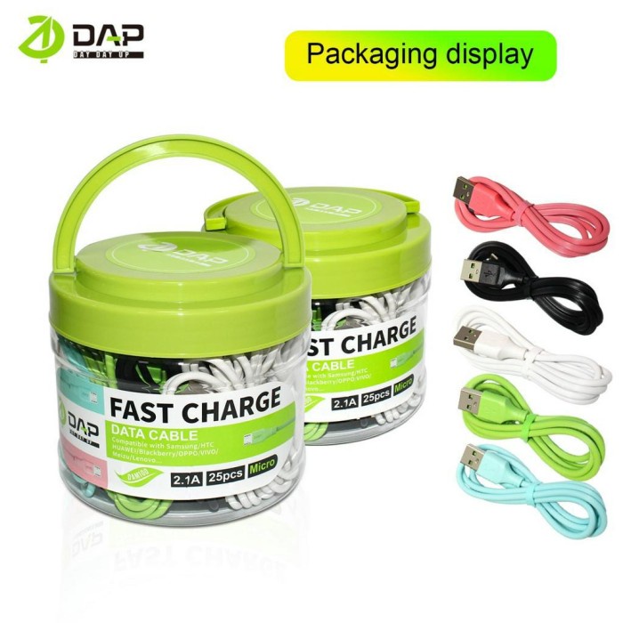 Kabel Data Micro Isi 25Pcs Fast Charging 100cm Original DAP DAM100