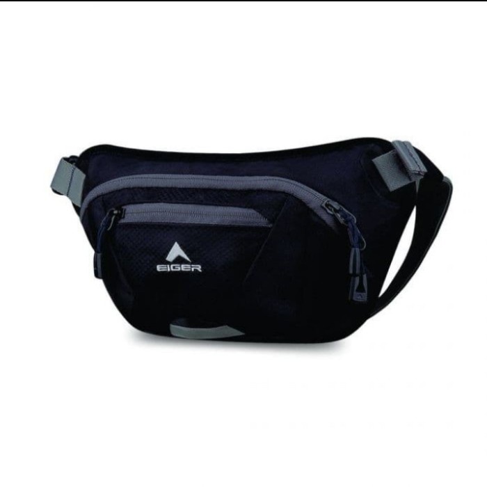 Tas Selempang Eiger Vessel 1F waistbag Sling travel pouch pria ori - black