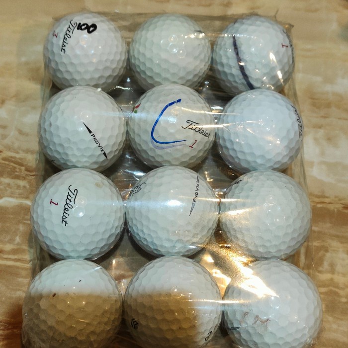 [Ori] bola golf bekas titleist prov1. C