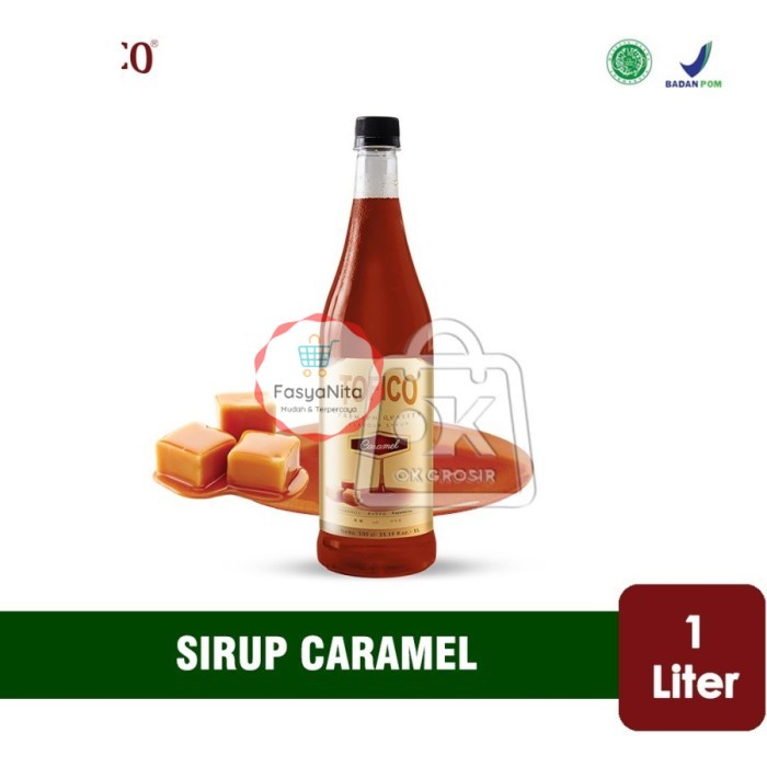 

Sirup Caramel Tofico / Caramel Syrup (Botol Plastik 1 Liter) - FasyAnita Mart Denpasar