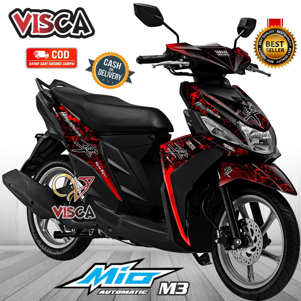 Decal Mio M3 125 Full Body Stiker Mio M3 125 Full Body Striping Mio M3 Hayabusa