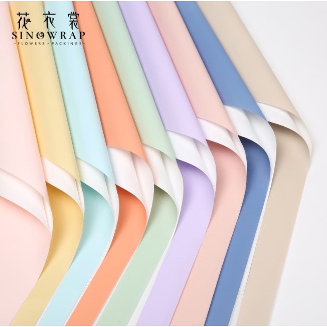 

(1 PACK / 1 PAK) KOREA KERTAS BUNGA DOUBLE COLOR WHITE FLOWER WRAPPING GROSIR FLOWER WRAP BUKET PAPER BISA CAMPUR WARNA WARNI