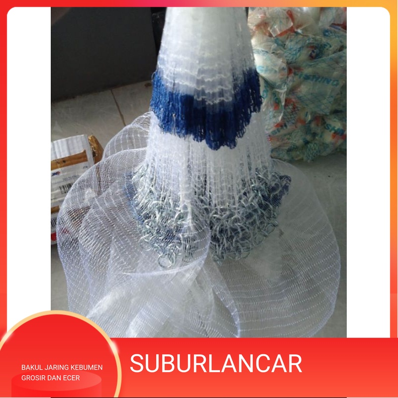 JALA IKAN 12 fit 3/4 inchi 0.28 full mekar jala ikan kecil jala ikan murah jaring jala ikan