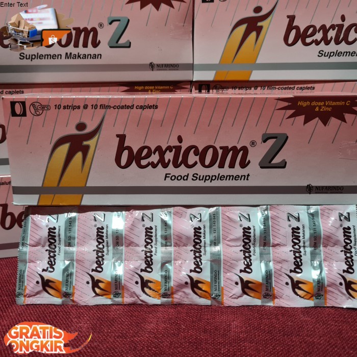 ready Bexicom Z Multivitamin Vitamin C Dosis Tinggidan Zinc - strip
