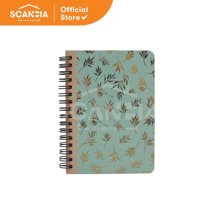 

SCANDIA Buku Tulis Notebook Spiral Floral A6 Green (SP0411)