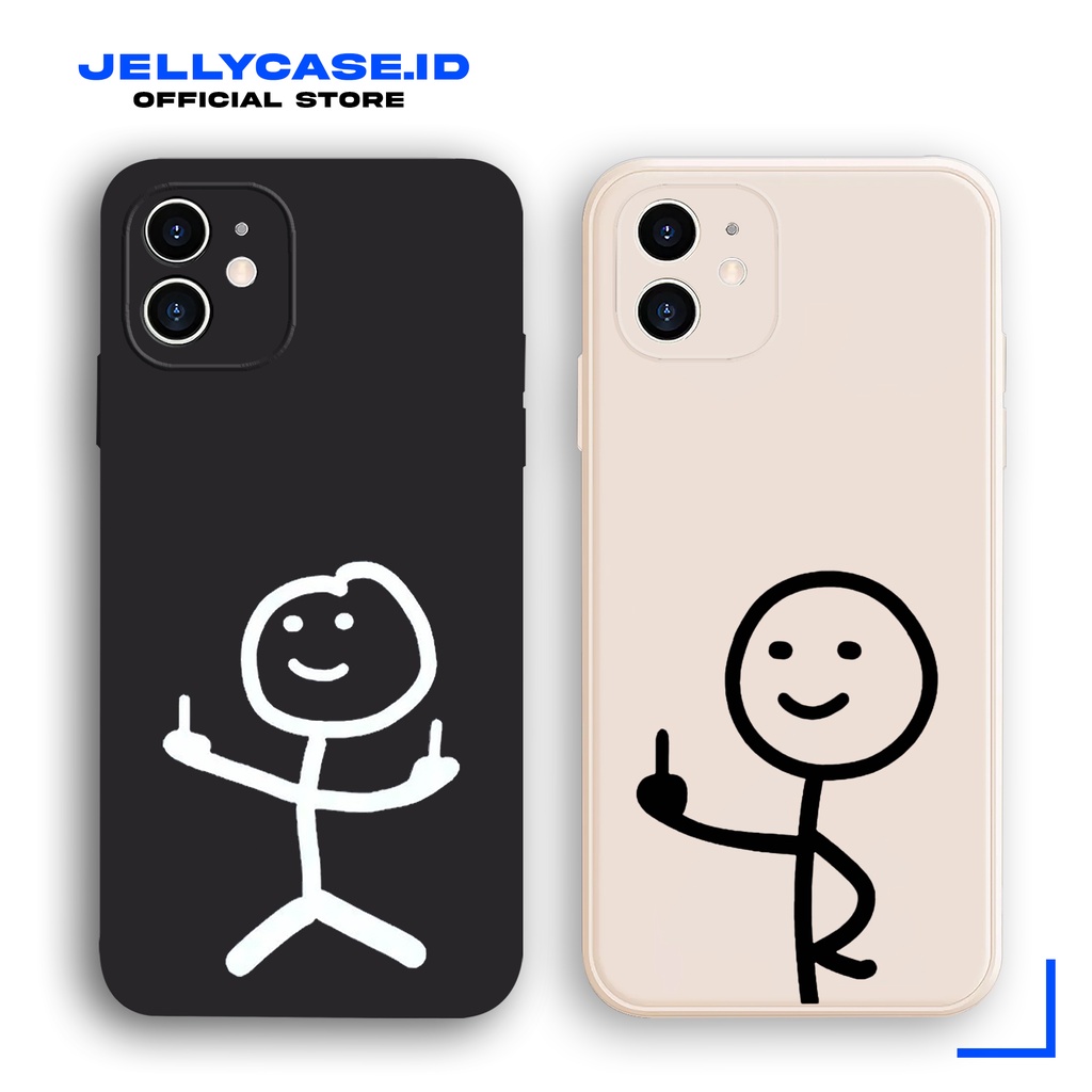 Soft Case Xiaomi Redmi Note12 Note11 Note9 Note10S 12C 9A 9 9C 9T 10A 10C JE504 Stikman Lidi Polos S