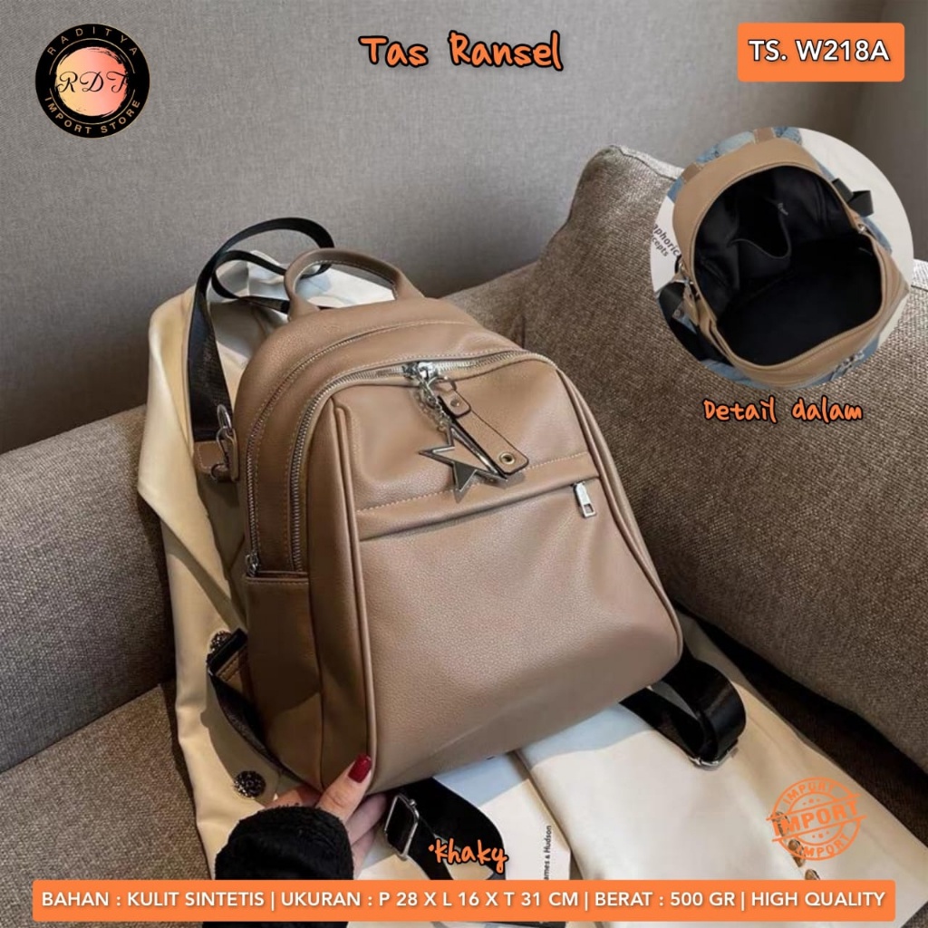 TAS RANSEL WANITA W218A IMPORT BY ORI RDT CANTIK