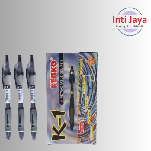 

Pulpen Kenko K1 Gel Hitam Biru per Lusin