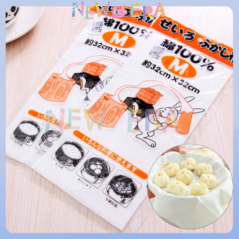 

NewEra Kain Kukus Masak Roti Kue Bakpao Pangsit Kain Alas Kukus Tatakan Kukusan Makanan Roti Mantao Bakpao Katun Kain Pao Bakpao Alas Pengukus Masak