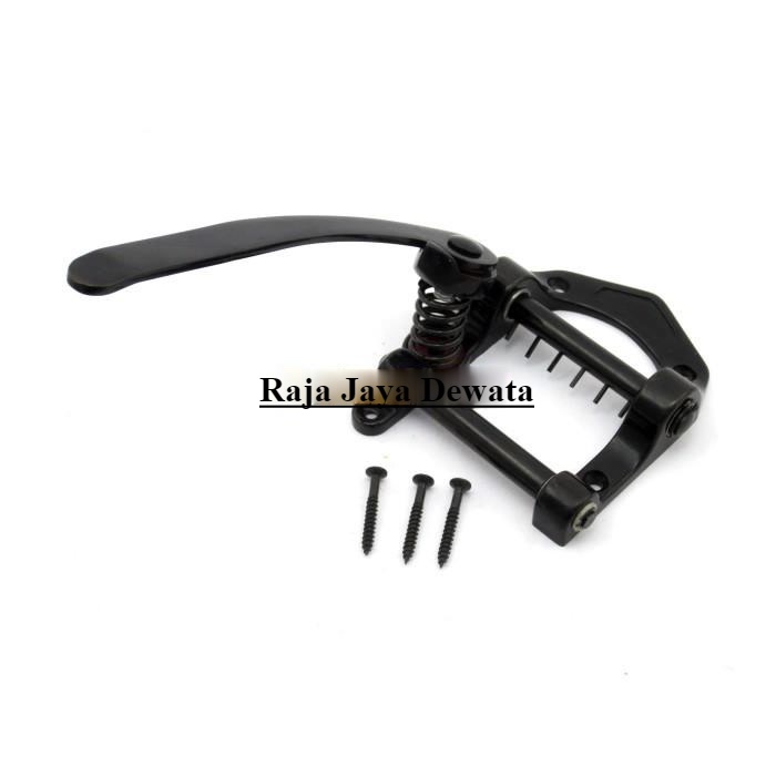 Bridges Vibratone Gitar 03A Bigsby Hitam AG080