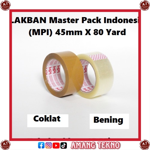 

Lakban MPI 45mm x 80 Yard Coklat/Bening. TERMURAH