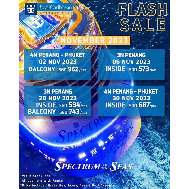 ROYAL CARIBBEAN CRUISE (SPECTRUM OF THE SEAS) NOVEMBER 2023