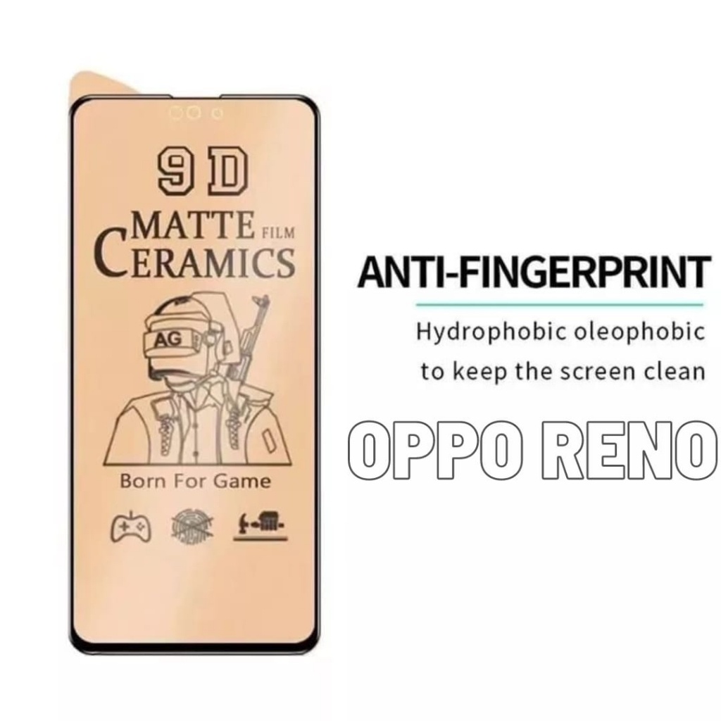 TEMPERED GLASS CERAMIC MATTE GAME 9H ORIGINAL 100% REAL ANTI PECAH Pelindung layar keramik matte ful