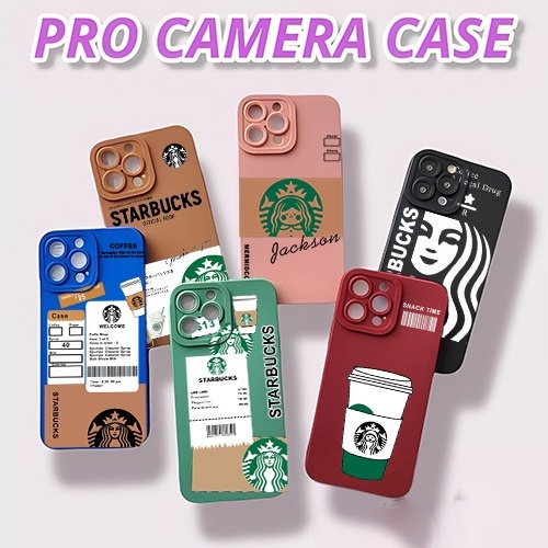 Case Pro Camera Karakter Motif Starbucks Realme C1 C2 C11 2020 C11 2021 C20 C21Y C25Y Softcase - MeiYuan