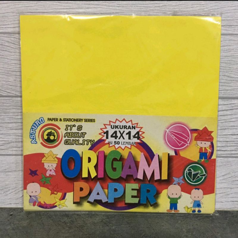 

Kertas Origami Asturo 14x14 ( 1pad/50lbr )