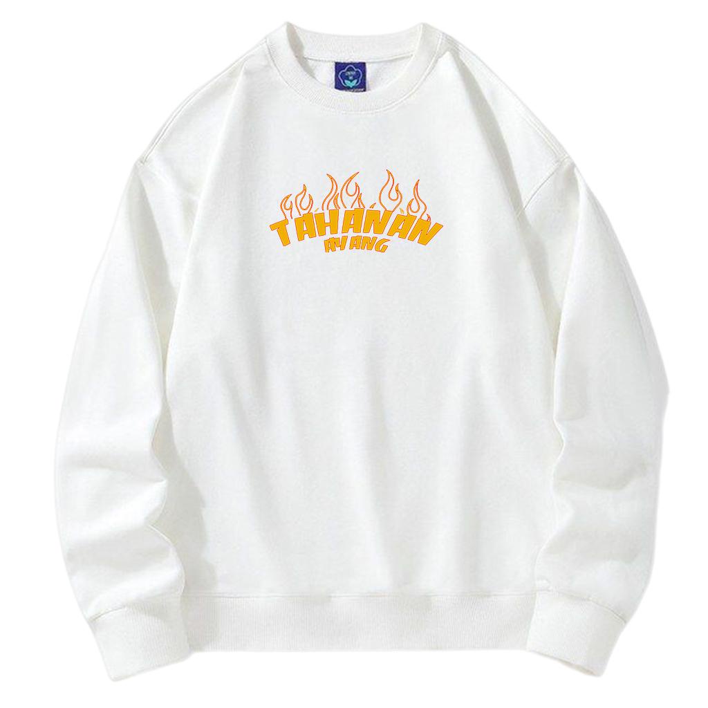 Sweater Unisex Tahanan Ayang Crewneck tren terbaru basic  fleece  tangan  panjang simple  sablon hit
