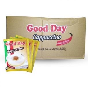 

Good Day Cappuccino Dengan Coklat Granule 1 Dus Isi 12 Renceng