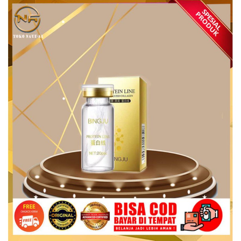 BINGJU PROTEIN LINE Tanam Benang Tanpa Jarum Serum Perawatan kecantikan wajah gold