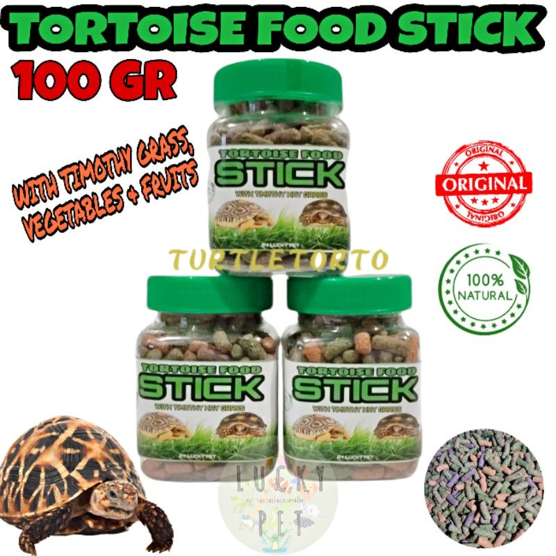 MAKANAN PELET KURA KURA DARAT SULCATA SULKATA STICK PAKAN KURA KURA DARAT STICK TORTOISE FOOD PELET 