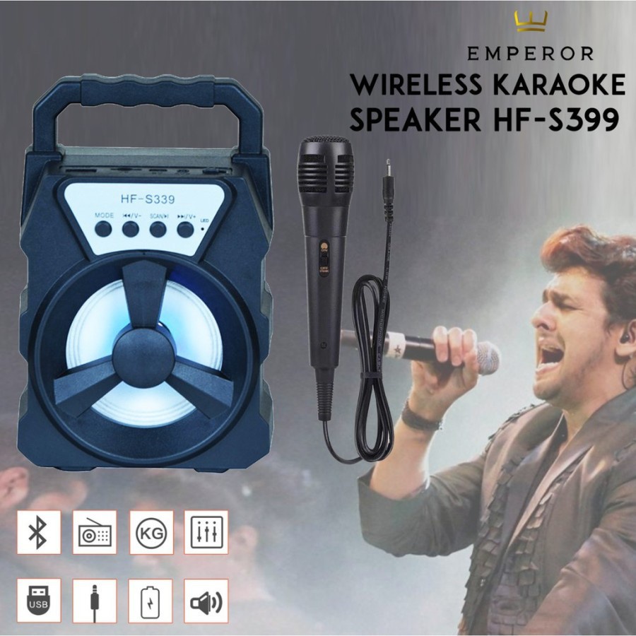 SPEAKER BLUETOOTH HF-S339 FREE MIC KARAOKE