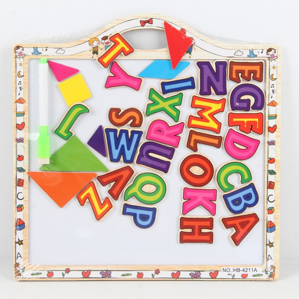

Mainan Edukasi White Board Magnet dengan Puzzle Huruf Magnet Mainan Anak PlayTree