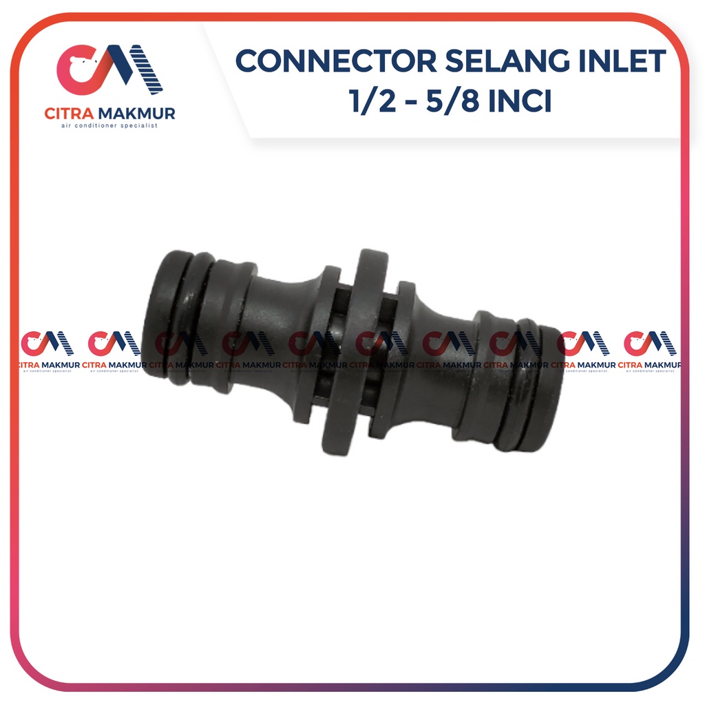 Kepala Sambungan Selang Inlet Air ke Mesin Cuci 1 Tabung 1/2 inci LG Samsung Umum Benang Karet