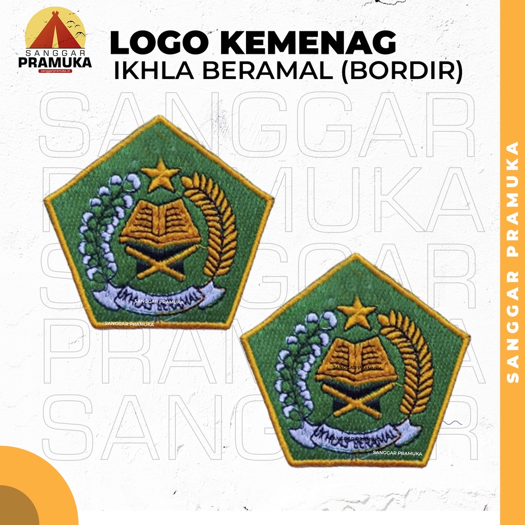 Logo Kemenag Bordir / Logo Ikhlas Beramal Bordir