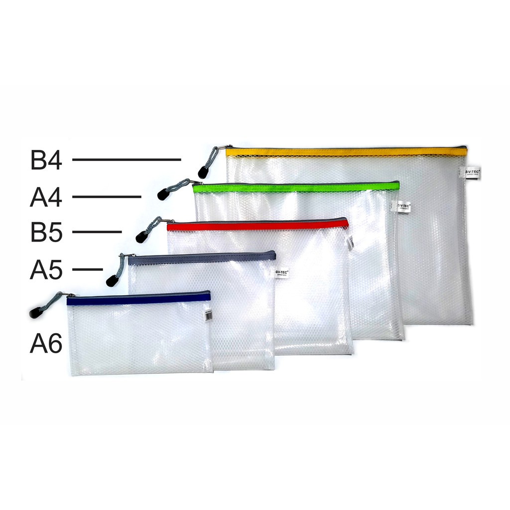 

V tec folder zipper bag 6009 B5 B4 A6 A5 A4 - Zipper Lock / Zipper Storage Bag / Travel Pouch Serbaguna / Zipper Pouch Traveling / Tempat Penyimpanan Travel Serbaguna