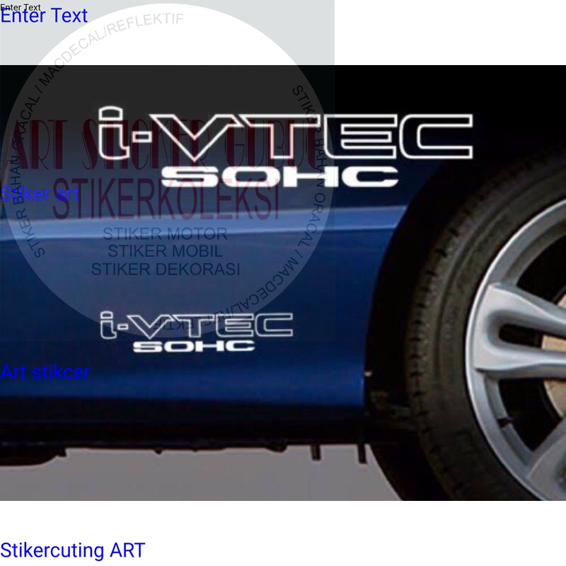 stiker mobil I VTEC SOHC