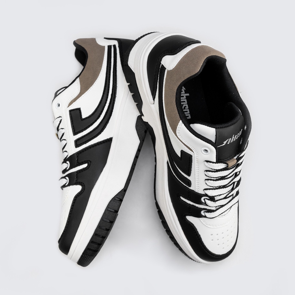 Sepatu Size JUMBO Sepatu Sneakers Johns0n Ori - Phoenix Black White