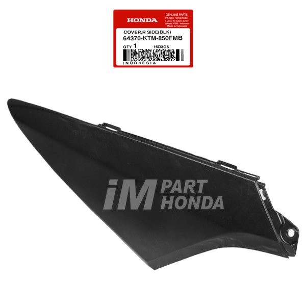 64370-KTM-850FMB Cover Sambungan Body Kanan Supra X 125 Batman Hitam