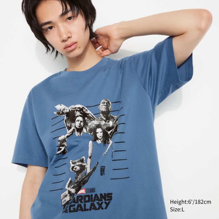 UNIQLO UT Marvel X Mondo Lengan Pendek 463097 Uniseks